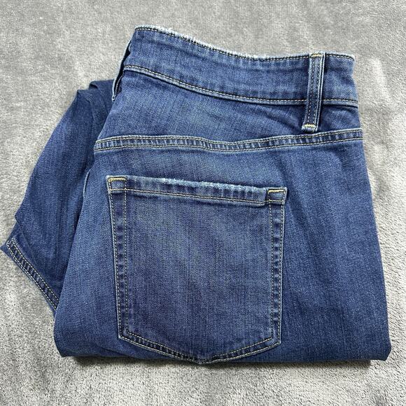 Lane‎ Bryant Jeans Women’s 16 Blue High-rise Essential Stretch Straight Crop - Picture 1 of 16